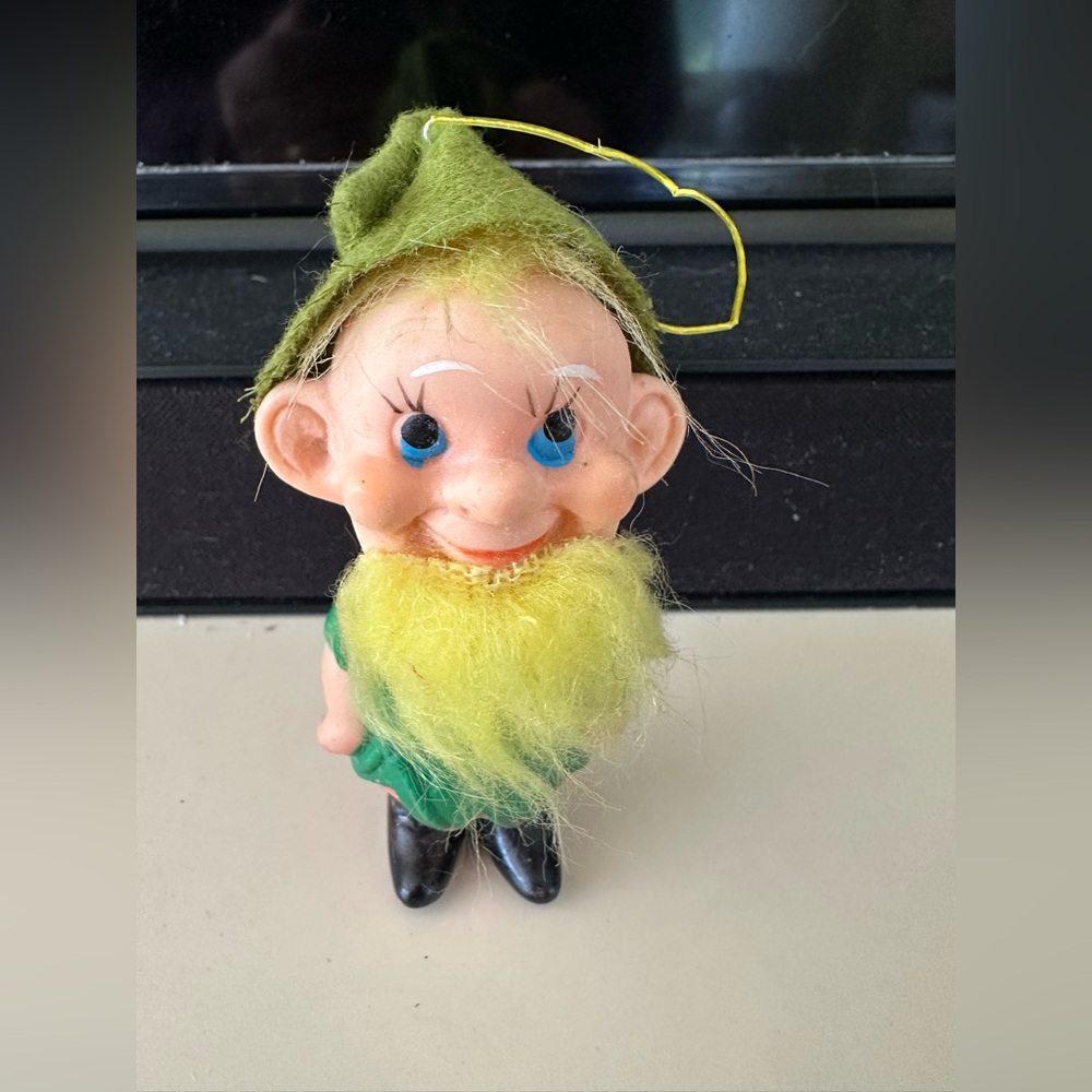 Vintage 1950's Elf Gnome Dwarf Leprechaun Ornament Japan MCM Kitschy RARE HTF
